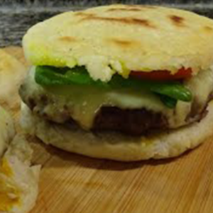 Arepa burguer sencilla